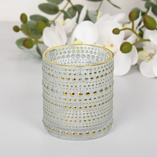 Подсвечник "Хрустальный блеск" 7*7,8 см, Белый