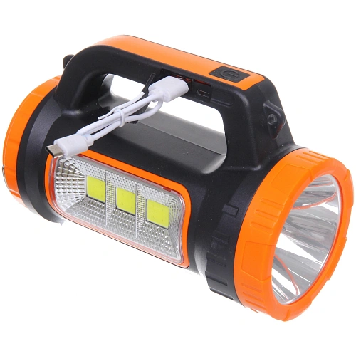 Фонарь ручной 5 режимов 1LED+COB, аккумуляторная батарея 1500mAh USB MH818C_14