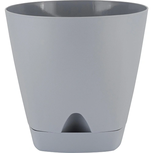 Горшок для цветов пластиковый 2,5л d-17см "Amsterdam" с прикорневым поливом, утренний туман