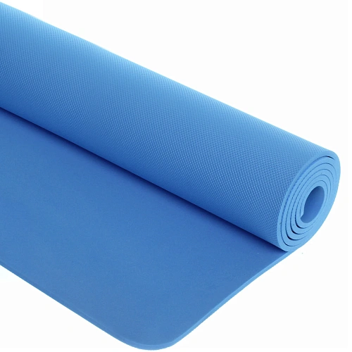 Коврик для йоги 6 мм 173х61 см Умиротворение EVA, голубой_3