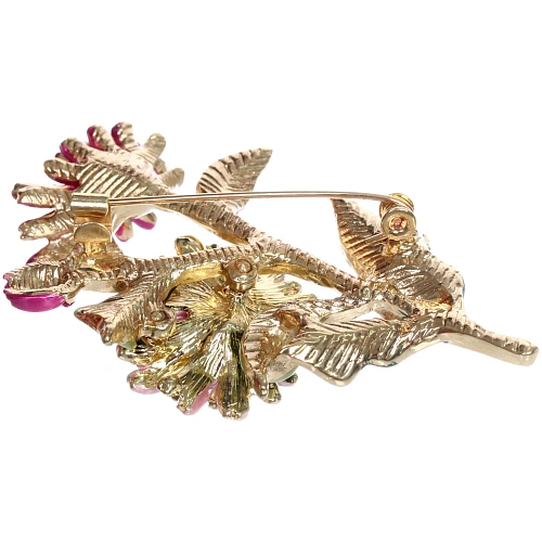 Брошь KLEVER SHOP, Хризантеммы, цвет как на фото, 6235 (символ Любви и Верности)_5