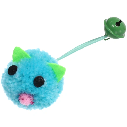 Игрушка - мышка для кошек "ЦЕПКИЕ ЛАПКИ", с бубенчиком, цвет голубой, 5см