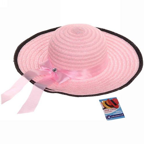 Шляпа женская с широкими полями TiraMiSu- Бэлла, микс 6 цветов, р58, ширина полей 11 см_25