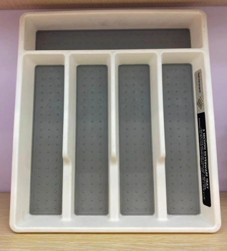 Лоток для столовых приборов "Ваниль" 32*28,5*4,5см 5отделений 