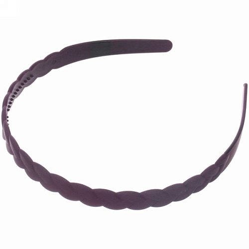 Ободок для волос пластиковый Province - Amelia, косичка, микс 6 цветов, 1,2 см_5