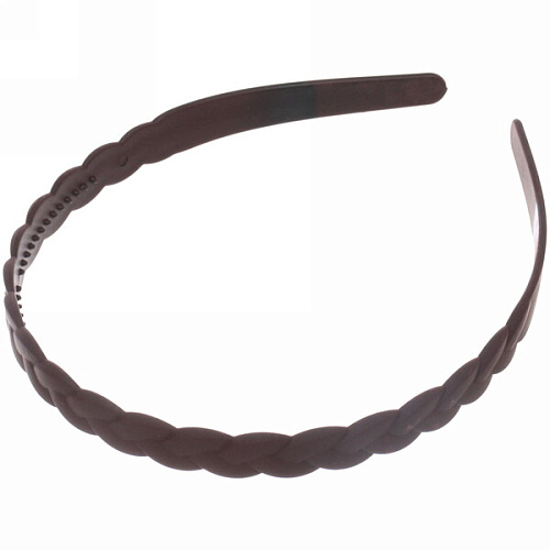 Ободок для волос пластиковый Province - Amelia, косичка, микс 6 цветов, 1,2 см_6