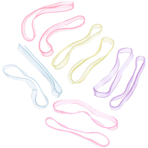 Резинки для волос детские силиконовые 200шт ФРАТТИ БУМ, Машенька с Котиком, 1795см_5