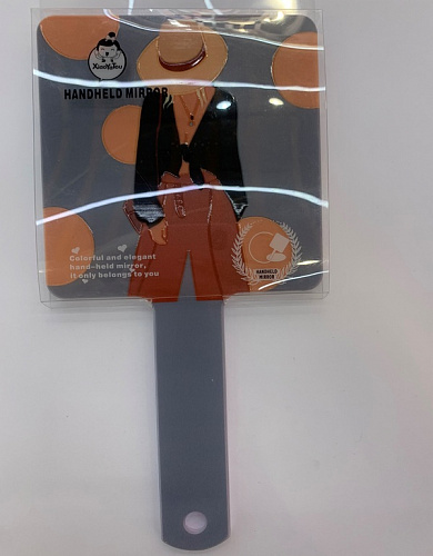 Зеркало косметическое "ИМАНИ - ЭФФЛОДИ", микс 4 дизайна, 23,4*12см (PVC подвес) 
