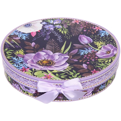 Тарелка керамическая в наборе 2шт Цветочный сад 20,5см _5