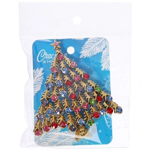 Брошь Зимняя сказка - Ёлочка 7,16,0см _4