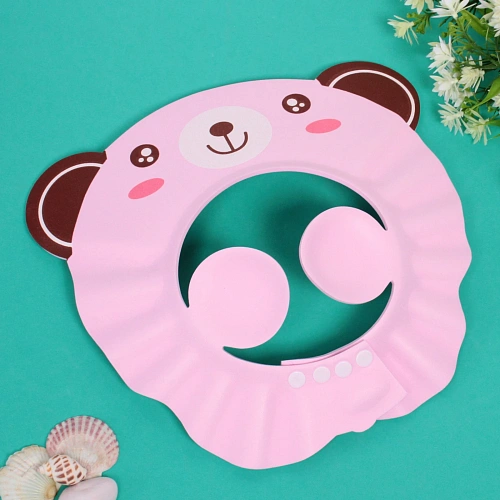 Козырёк для купания детский Magic Water - Мишка Бани, микс 2 цвета, d-30 см, d головы 15 см (пакет)_4