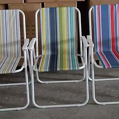 Кресло складное с подлокотниками "Гамма", 53*45*72 см, цвет: микс,