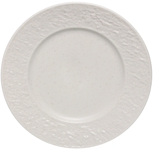 Тарелка керамическая обеденная "Perfetto" 22см фактурный узор, бежевая