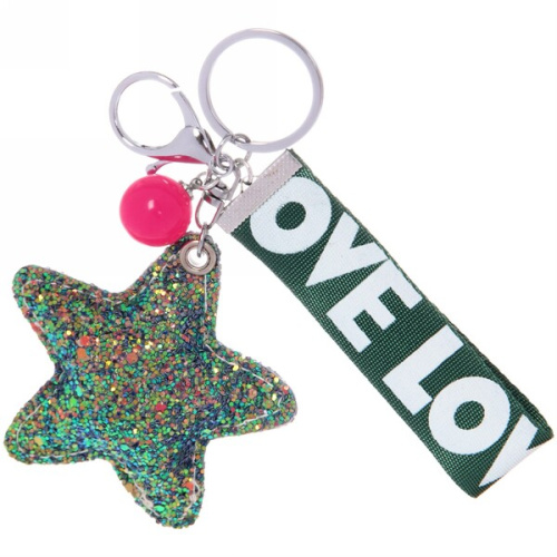 Брелок "Shine-Звезда", микс 3 цвета, d-8см
