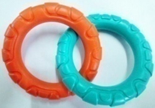 Игрушка для собаки двойное кольцо "Мой Бро", цвет как на фото, d - 15см/115гр (лейбл)