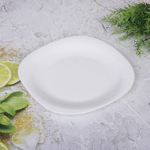 Тарелка White magic 26,526,5см стеклокерамика мягкий квадрат_4