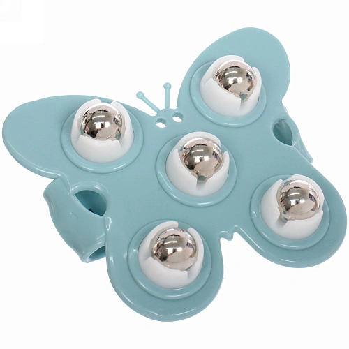 Массажер для тела Butterfly 5 роликов, 119,5 см, голубой_4