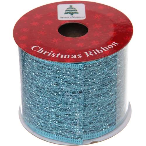 Лента для декорирования Сказка 6,3 см, 2,7 м, Голубой_7