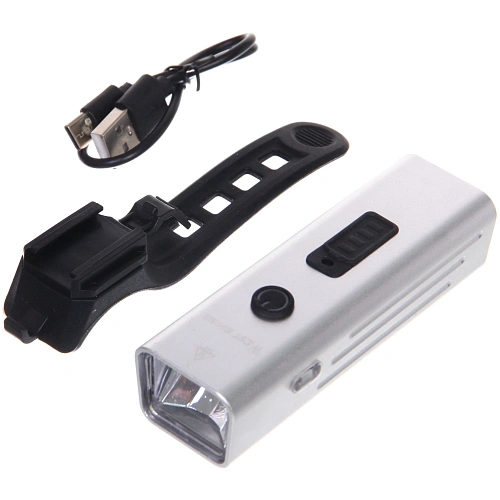 Фонарь велосипедный, передний West Biking YP0701416 Silver (аккум 1800 mAh, Tape-C)_9