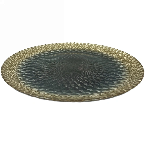 Тарелка 32см "Барокко блэк"