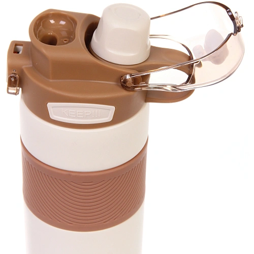 Термос 600мл Фитнесс, цвет молочный _6