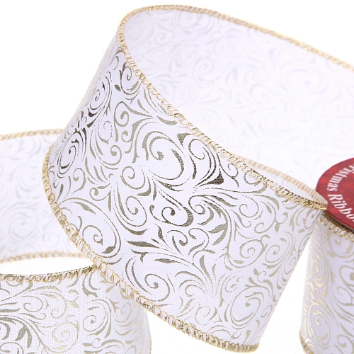 Лента для декорирования Торжество 6,3 см, 2,7 м, Шампань_3