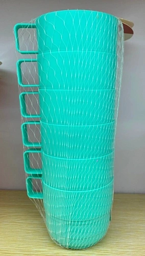 Кружка пластиковая 250мл в наборе 6шт "Палитра", цвета микс