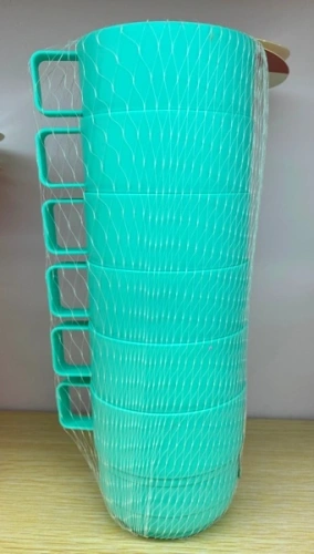 Кружка пластиковая 250мл в наборе 6шт "Палитра", цвета микс