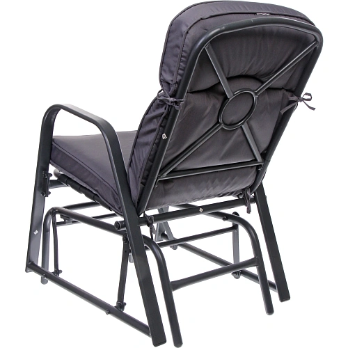 Кресло-маятник Аристократ, 567588 см, цвет чёрный-серый, макс нагрузка 120 кг_5