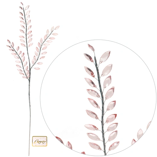 Ветка декоративная "Изысканный стиль" 80 см, Розовый