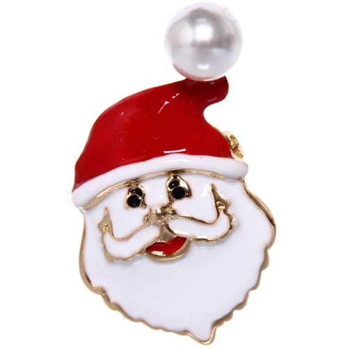 Брошь "Новогодняя Коллекция- Дед Мороз" 4,3*2,5 см