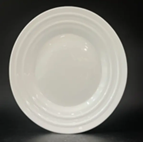 Тарелка "White magic" 19*2см стеклокерамика Полосы