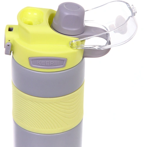 Термос 600мл Фитнесс, цвет серый _5