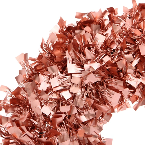 Венок декоративный TINSEL Изящное сияние 38 см, Медный_3