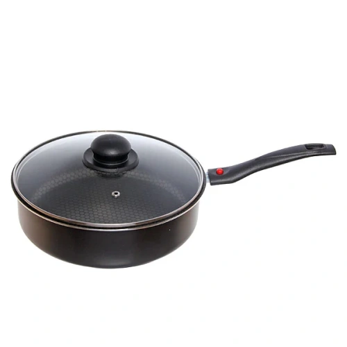 Сотейник FOREVER 24 см со стеклянной крышкой, ручка съемная  