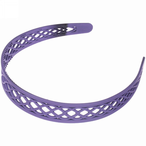 Ободок для волос пластиковый Province - Lily, плетёнка, микс 6 цветов, 2,5 см_8