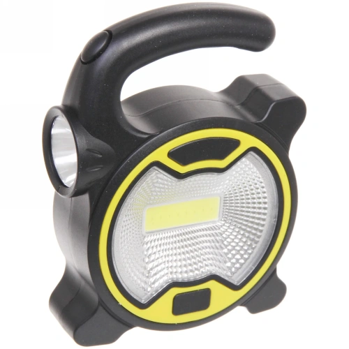 Фонарь кемпинговый универсальный: ручной COB  3AA