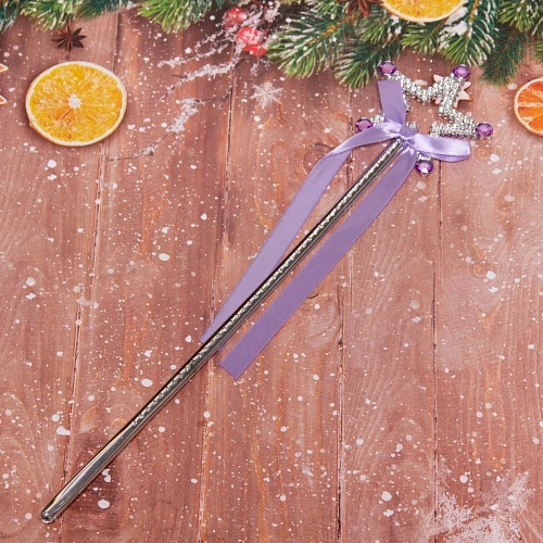 Волшебная палочка Звезда со стразами и лентой 327,5 см_6