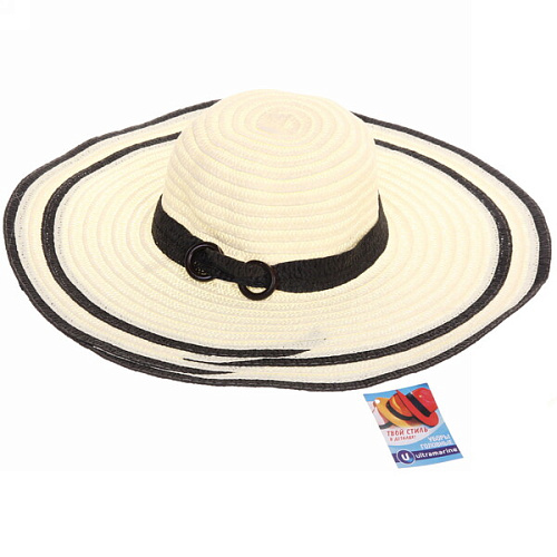 Шляпа женская с широкими полями TiraMiSu- Мирель, микс 6 цветов, р58, ширина полей 15 см_23