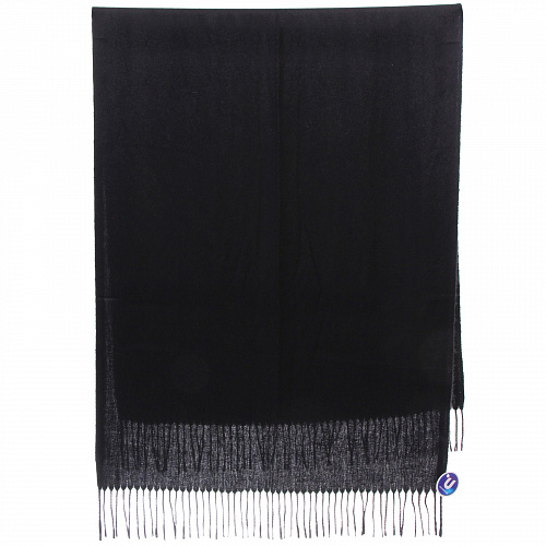 Палантин - шарф "ZIMA", однотонный, цвет черный, 180*70см (200гр)