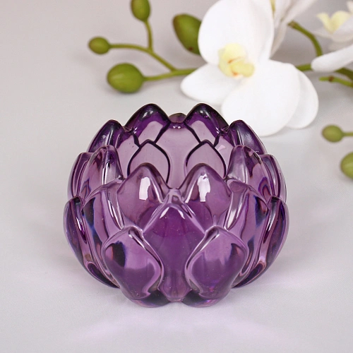 Подсвечник "Топаз" 7,7*5,2 см, Фиолетовый