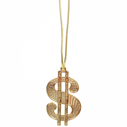 Карнавальный аксессуар "Крутое ожерелье" 10*6 см, золото
