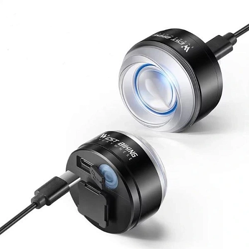Фонарь велосипедный, задний West Biking YP0701437 (аккум. 400 mAh)