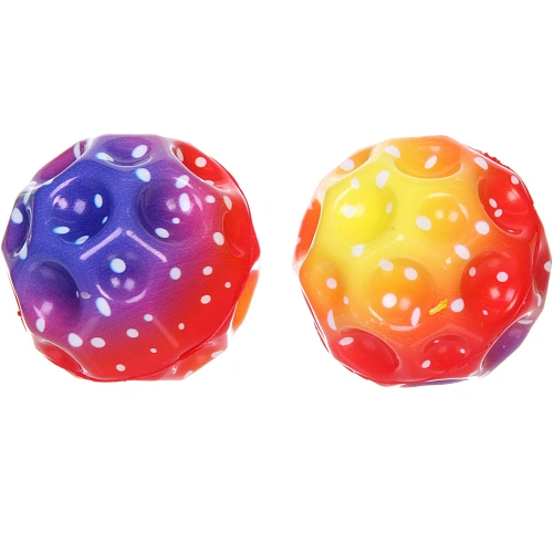 Мяч 7 см Лунный камень (антистресс) попрыгун, микс СТИКЕР НА ШОУ-БОКС_7