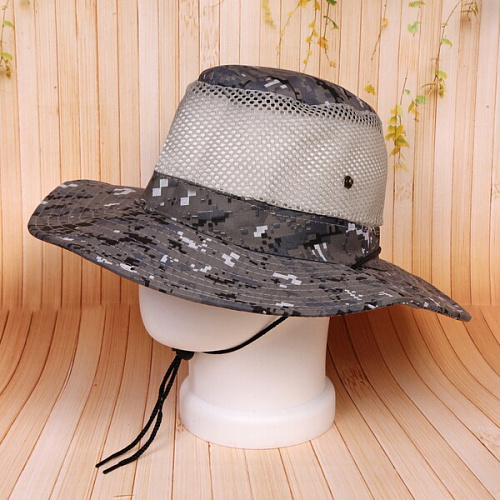 Шляпа мужская с клепками и сеткой Tourist, микс 5 цвтов, 58р, ширина полей 7,5см_7