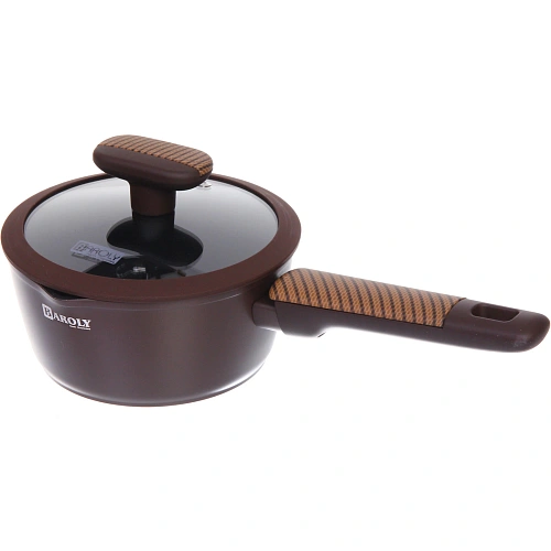 Ковш BAROLY CHOCOLATE 1,6л, индукция, стеклянная крышка_3