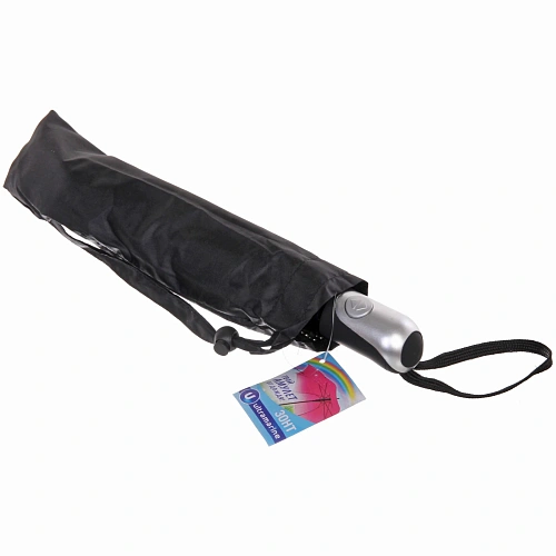 Зонт мужской автомат Ультрамарин - Классика, цвет черный, 8 спиц, d-98см,длина в слож виде 30см_19