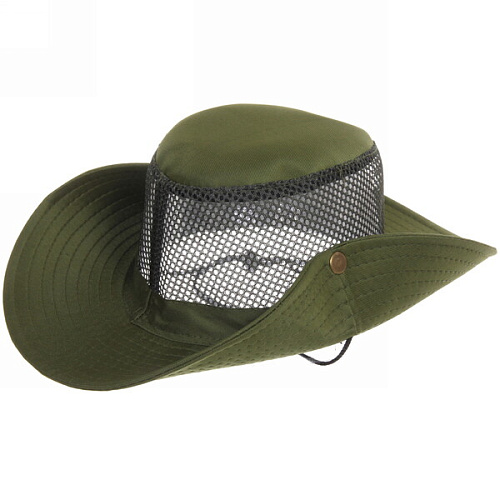 Шляпа мужская с клепками и сеткой Cowboy, микс 6 цветов, 58р, ширина полей 7,5см_12