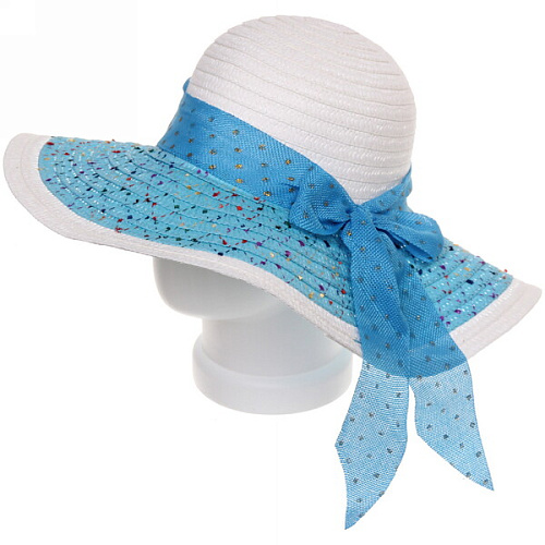 Шляпа женская с широкими полями TiraMiSu- Адель, микс 5 цветов, р58, ширина полей 13 см_15