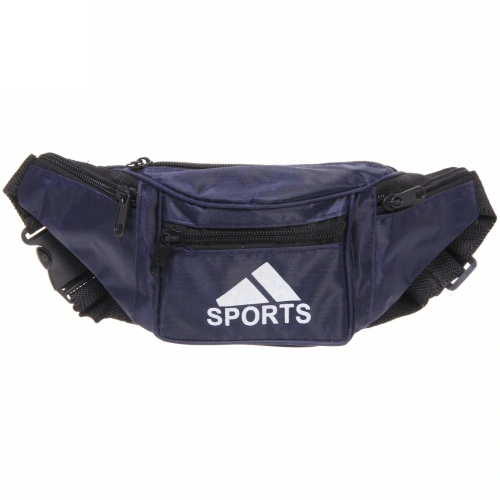 Сумка на пояс "Ultramarine - Sports Style", цвет синий, 4 кармана, 29*13*7см